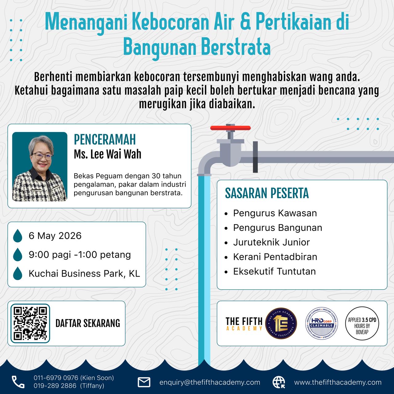 Menangani Kebocoran Air & Pertikaian di Bangunan Berstrata